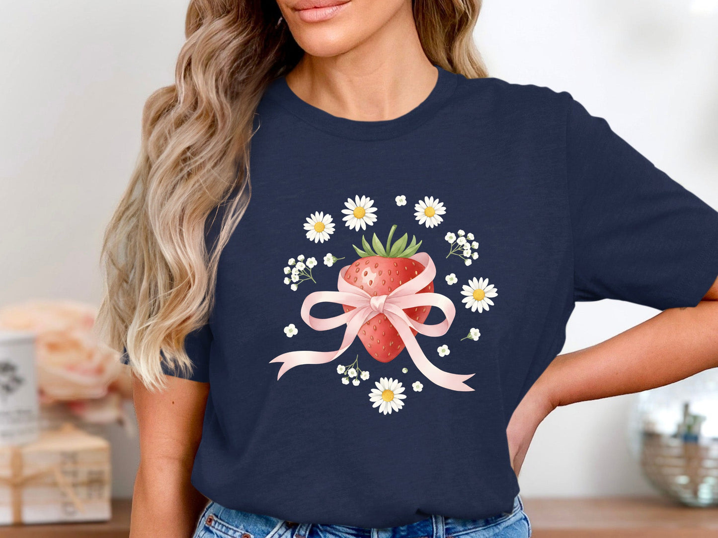 Cottagecore Coquette Strawberry T-Shirt