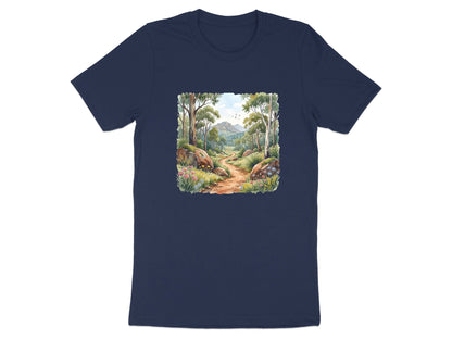 Aussie Bushland Trail Watercolor Graphic T-Shirt