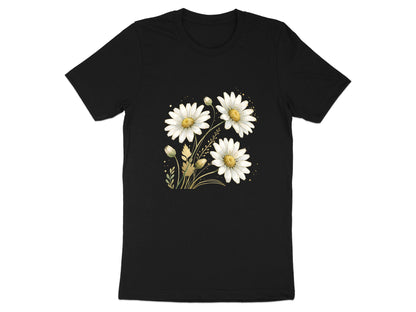 White Daisy Gold Dust Graphic T-Shirt