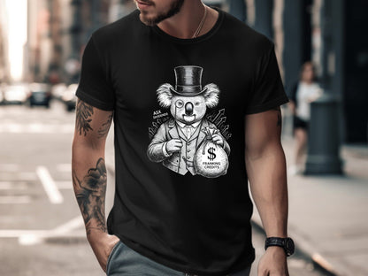 Wealthy Investor Koala T-Shirt - Luxury Australian Mascot Tee