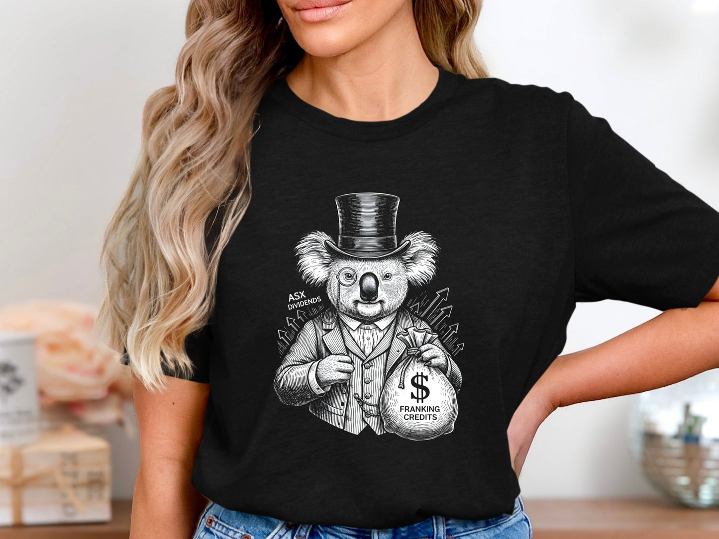 Wealthy Investor Koala T-Shirt - Luxury Australian Mascot Tee