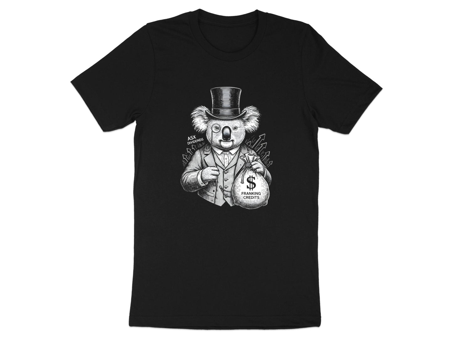 Wealthy Investor Koala T-Shirt - Luxury Australian Mascot Tee