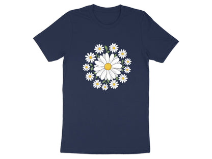 Classic Daisy Mandala Pattern Graphic T-Shirt