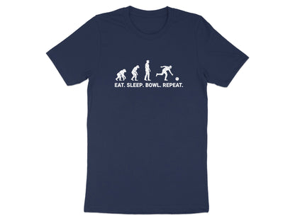 Evolution of Bowling Ten Pin Retro Silhouette Tee