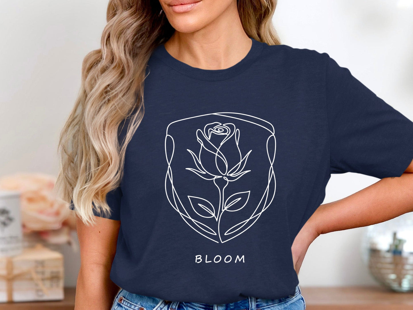 Bloom Shield Framed Rose T-Shirt