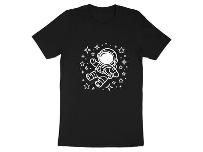 Cute Floating Astronaut Minimalist Doodle T-Shirt