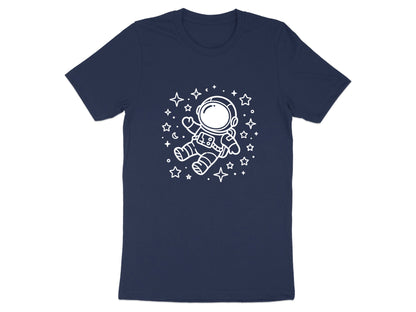 Cute Floating Astronaut Minimalist Doodle T-Shirt