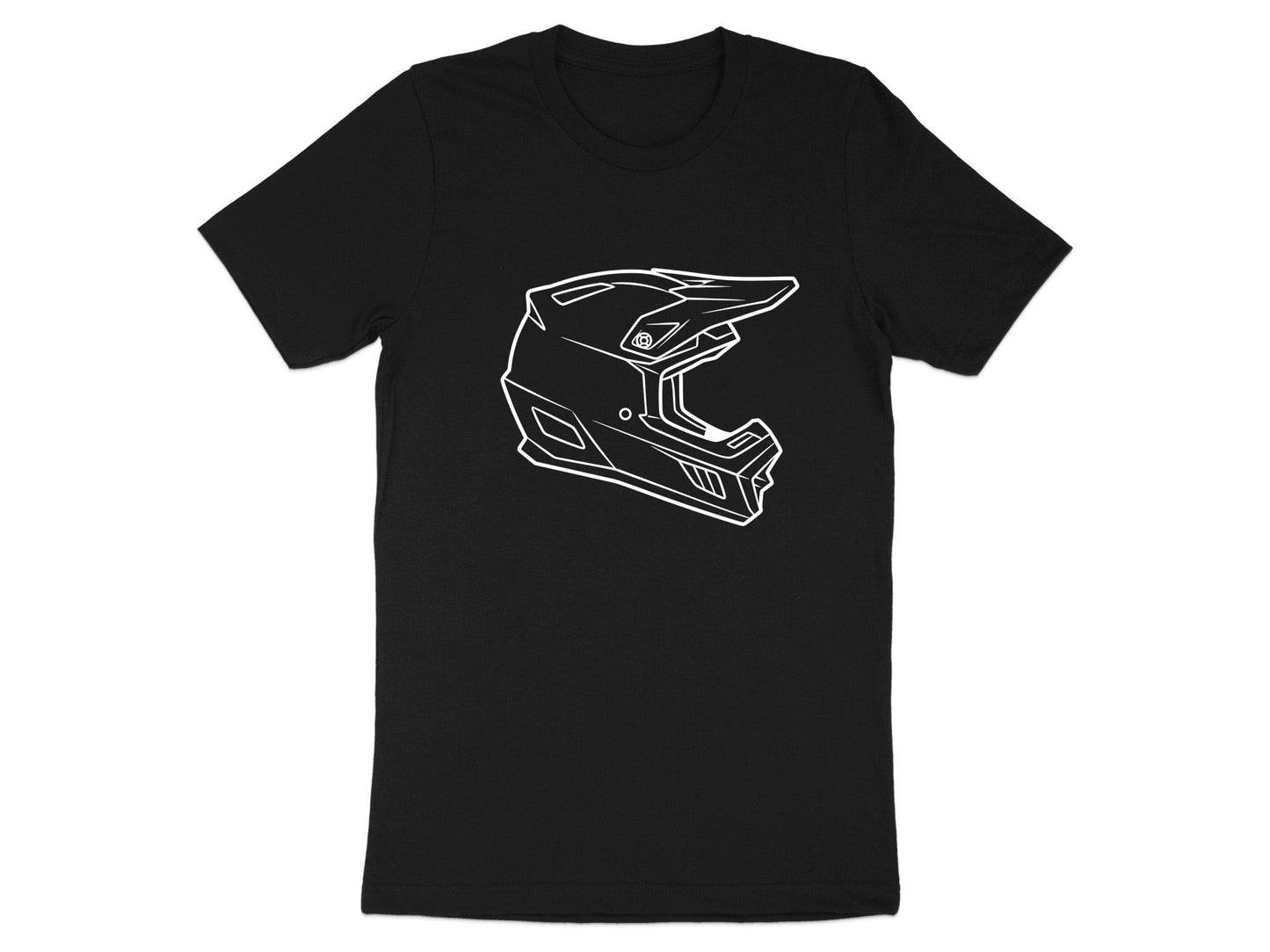 Motocross Helmet Line Art T-Shirt