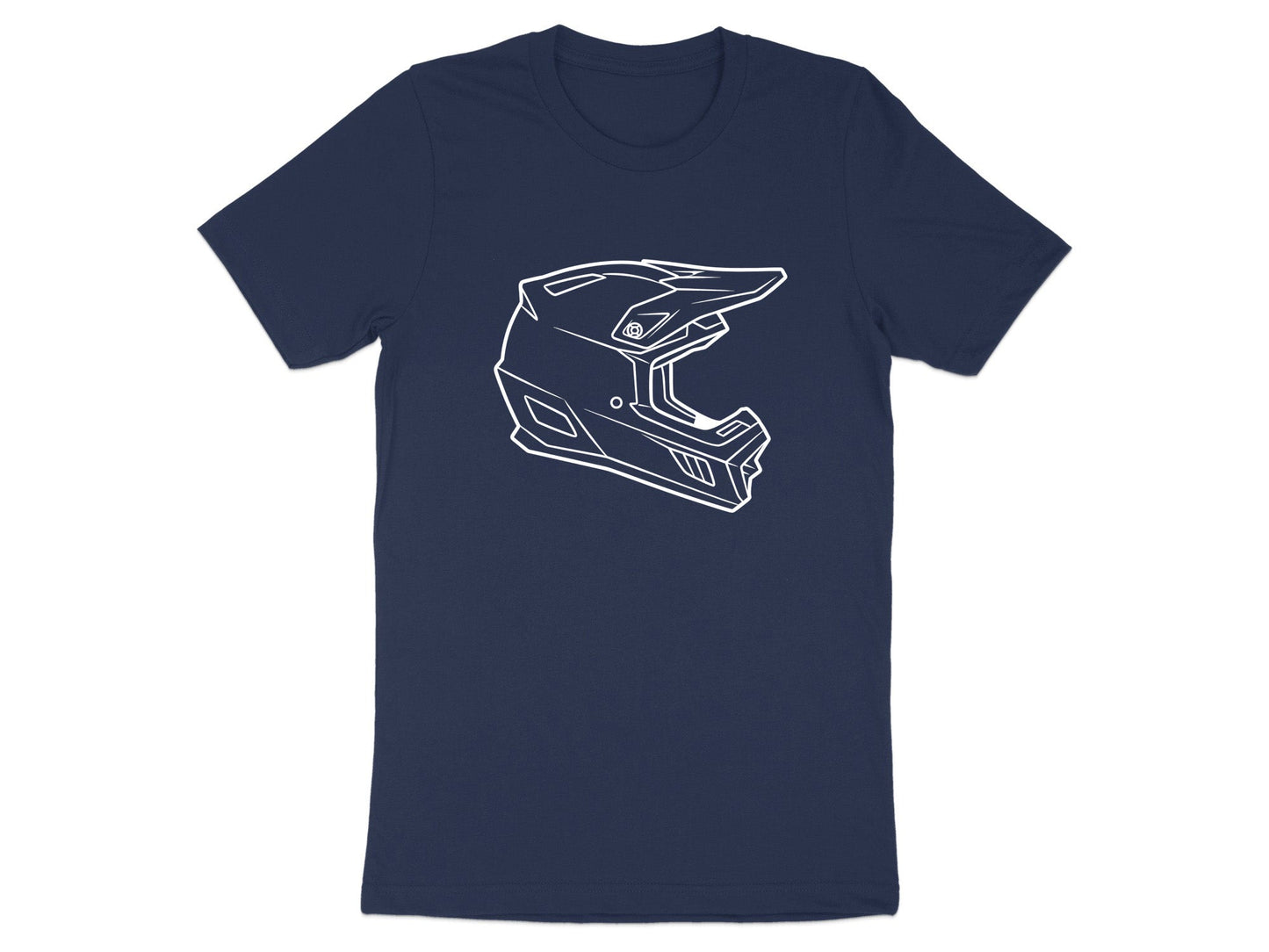 Motocross Helmet Line Art T-Shirt