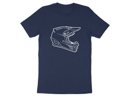 Motocross Helmet Line Art T-Shirt