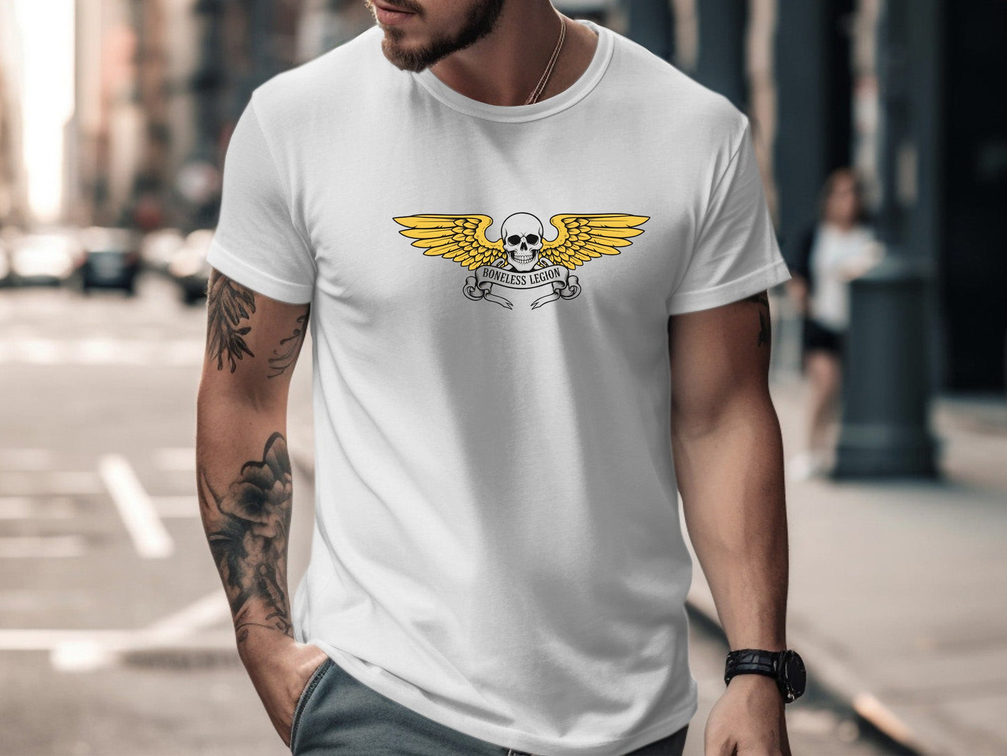 Boneless Legion Winged Skull T-Shirt