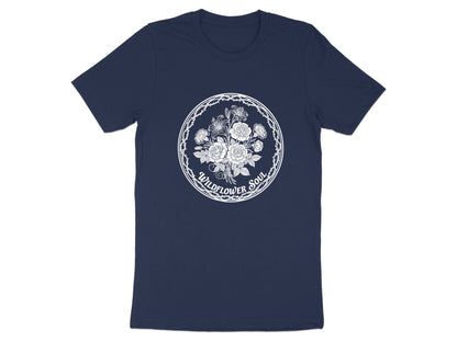 Wildflower Soul Graphic T-Shirt - Vintage Floral Emblem Tee