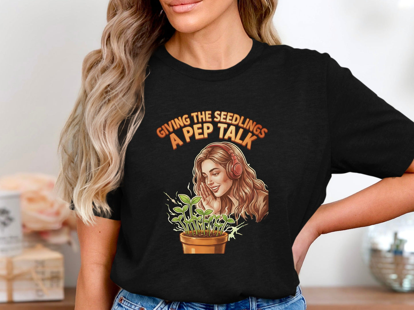 Seedling Pep Talk Music Girl T-Shirt