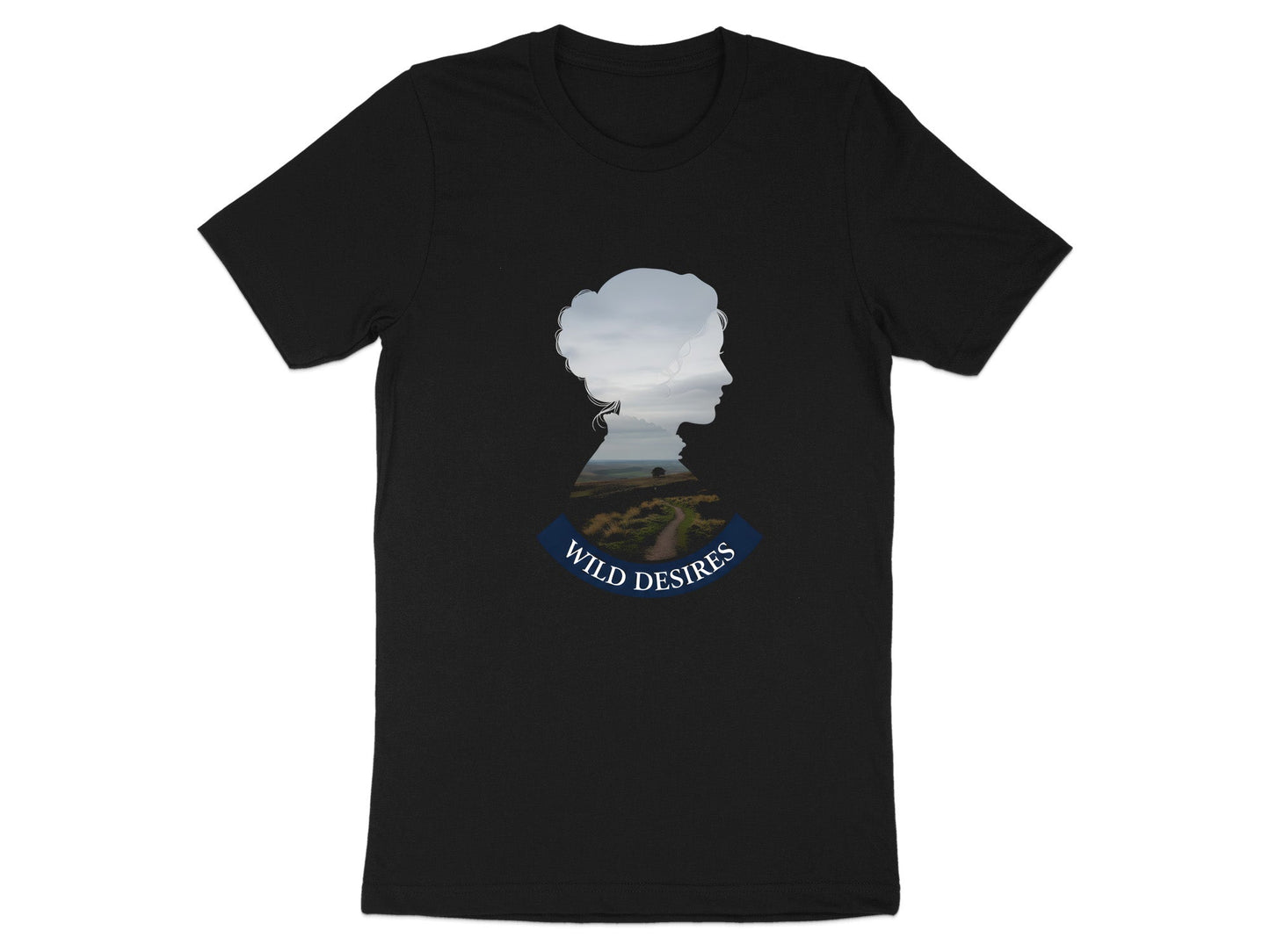 Wild Desires Silhouette T-Shirt - Romantic Landscape Portrait