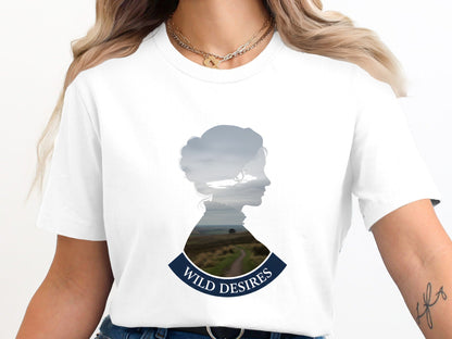 Wild Desires Silhouette T-Shirt - Romantic Landscape Portrait