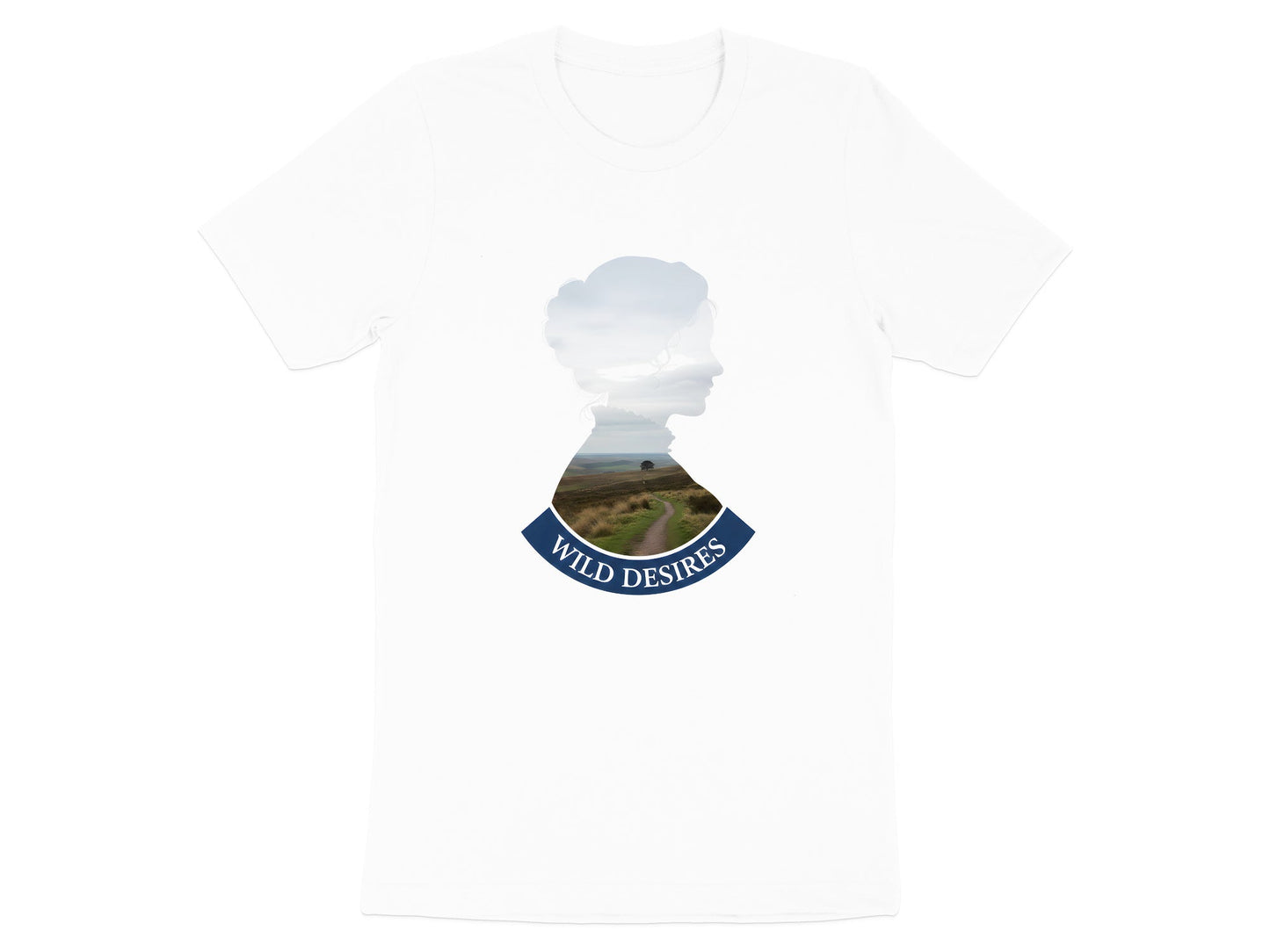 Wild Desires Silhouette T-Shirt - Romantic Landscape Portrait