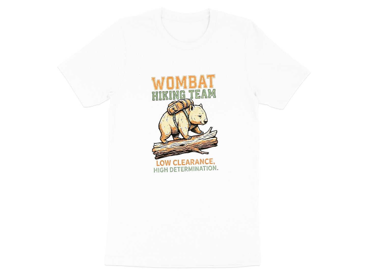 Wombat Hiking Team Funny Bushwalking T-Shirt