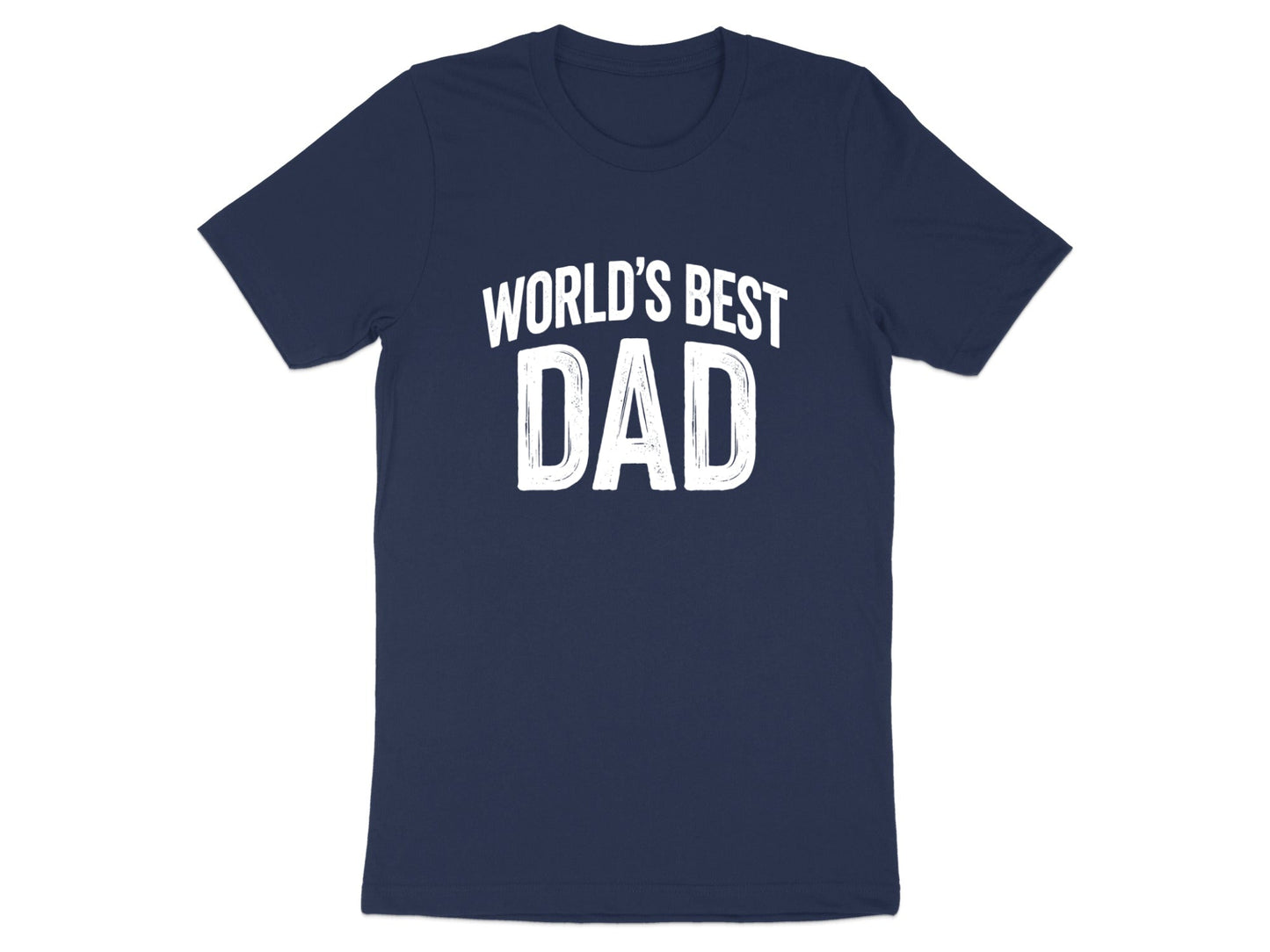 World's Best Dad Retro Circular Emblem Tee