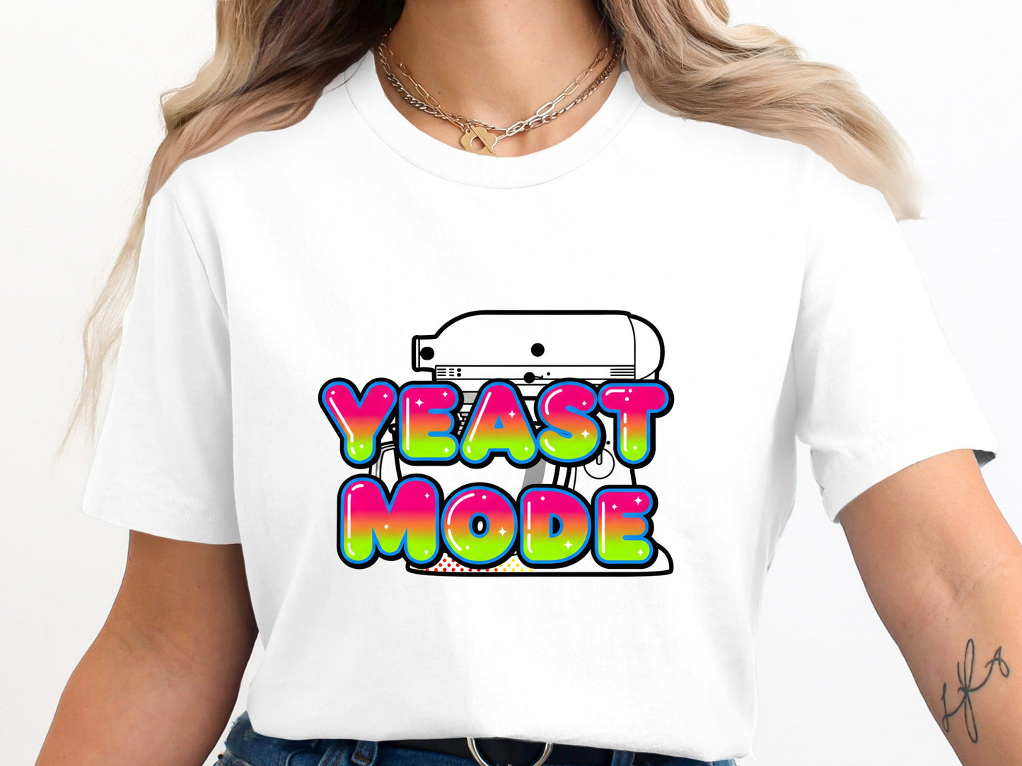 Yeast Mode Funny Baking Graphic T-Shirt