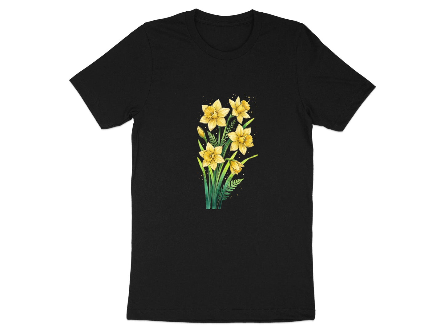 Golden Daffodil Bouquet Graphic T-Shirt