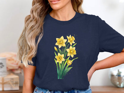 Golden Daffodil Bouquet Graphic T-Shirt