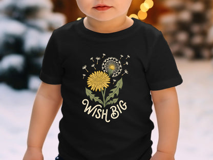 Wish Big Dandelion Illustration T-Shirt