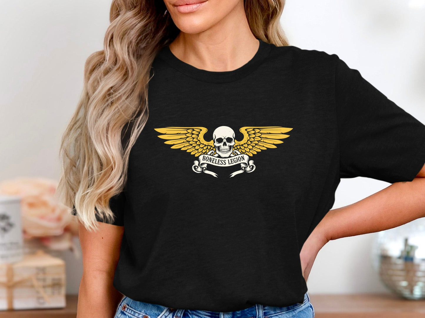 Boneless Legion Winged Skull T-Shirt