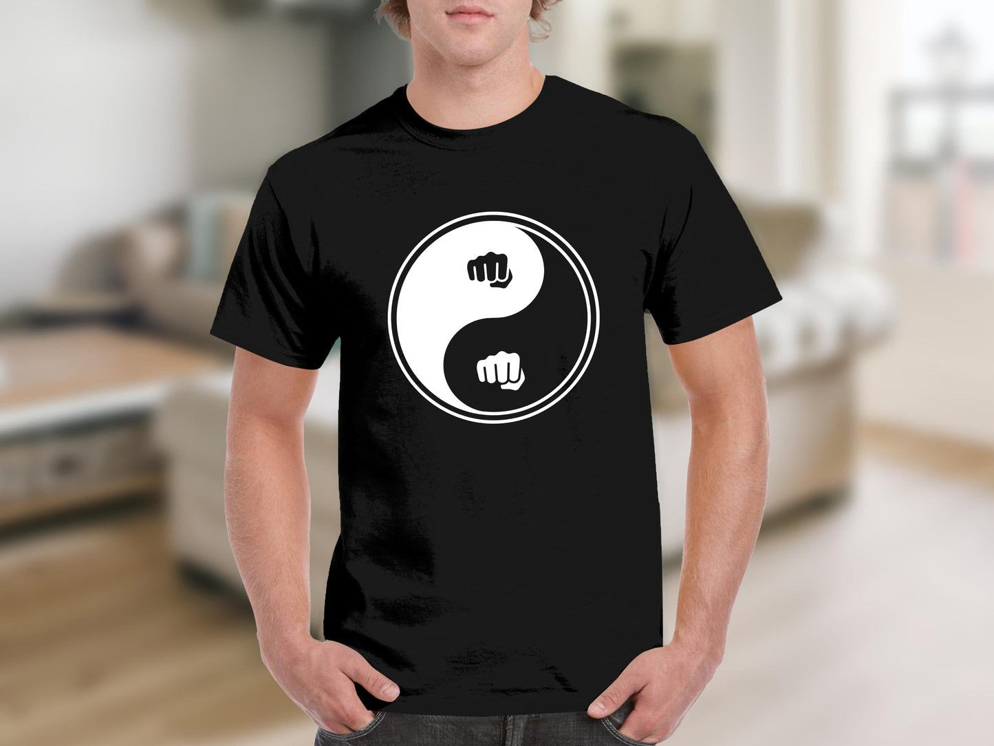 Yin Yang Fist Martial Arts Balance T-Shirt