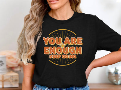 You Are Enough Floral Affirmation Tee
