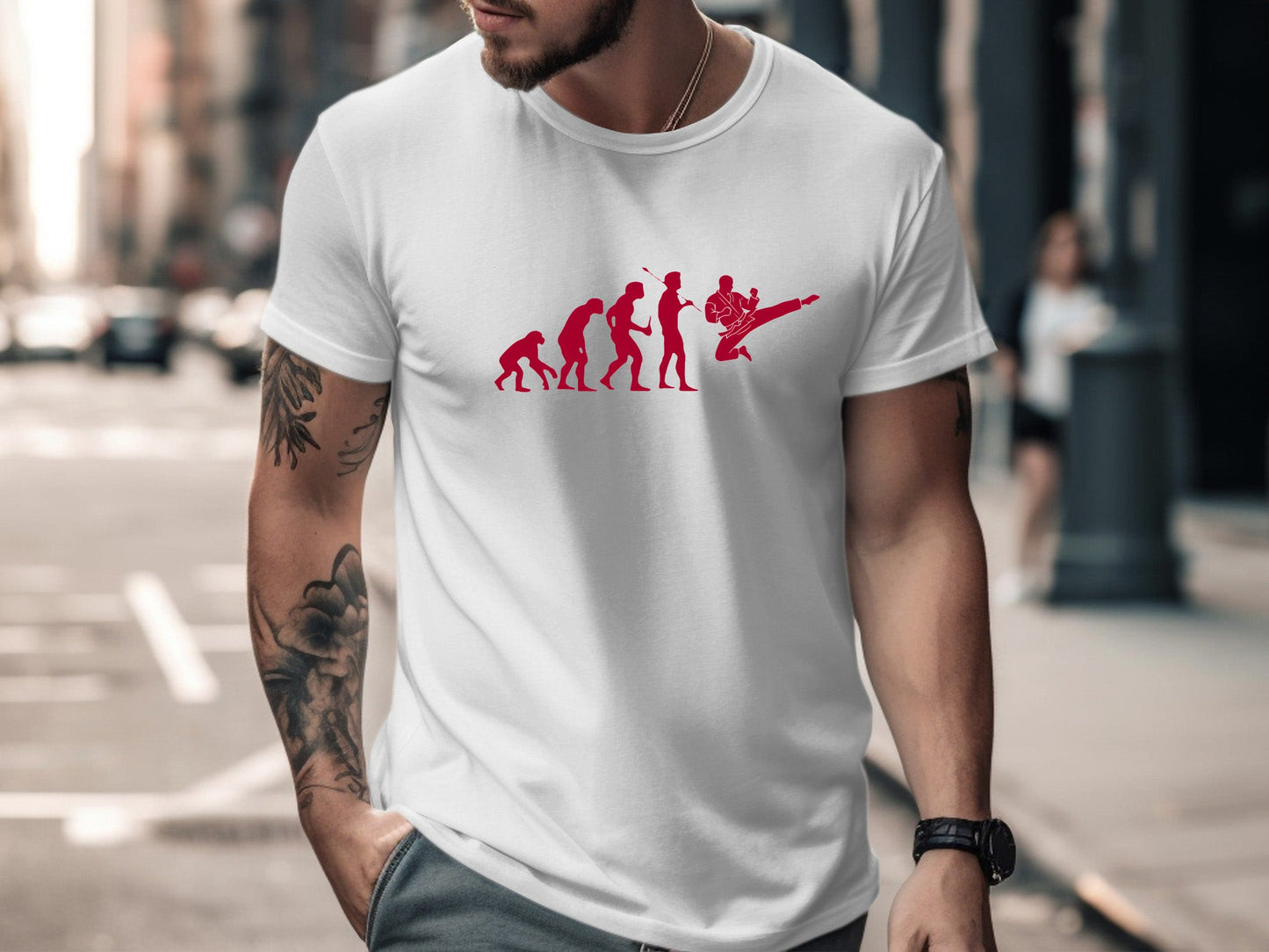 Evolution of Karate Martial Arts T-Shirt